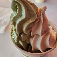 Vanilla and pistachio at Yoga-urt - Santa Monica in Santa Monica