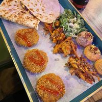 Vegan sharing platter (think it was called something like the green plate?)  #Veganuary at Jungle Street Kitchen in Lichfield