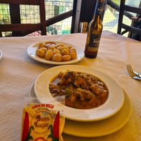 For potaje you get also a bag of local gofio if you want to add some. at El Rincón de Marcos in Gran Canaria