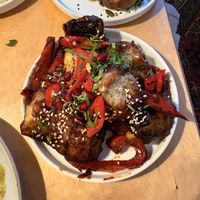 Sticky spicy aubergine   at The Garden of Easton in Bristol