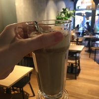 chai latte at Copper Branch in Utrecht