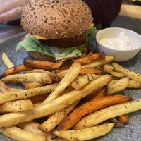 Classic burger  at Copper Branch in Utrecht