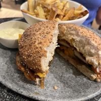 portobello burger  at Copper Branch in Utrecht