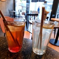 Tea and lemonade ('homemade') at Copper Branch in Utrecht