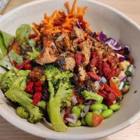 Asian shiitake bowl without shiitake at Copper Branch in Utrecht