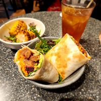 Shiitake wrap - corn at Copper Branch in Utrecht