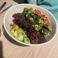 Bowl with crispy shiitake mushrooms   at Copper Branch in Utrecht