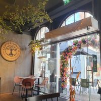 Interior soof  ginger  carotte  drink at Copper Branch in Utrecht