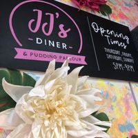 Lovely family friendly cafe with American diner style food.  at JJ's in Hereford