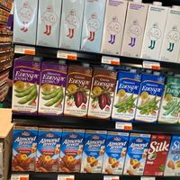 Plant milks--typical prices. at Downtown Organic Market in New York City