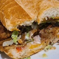 Po boy sandwich. 3/5 at Seitan's in Edmonton