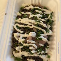 Falafel power bowl  at Seitan's in Edmonton