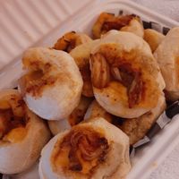 Doughy little kimchi bites at Seitan's in Edmonton