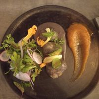 Tamalitos de frijol at Metxcalli in Oaxaca