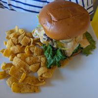 The best Burger at Sweet Vegan Bakes in Chicago