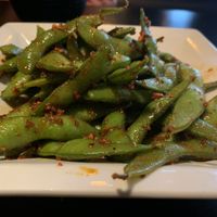 Spicy garlic edamame  at Birmingham Sushi in Birmingham