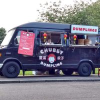 Food van at Chubby Dumpling in East London