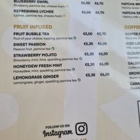 Some of the vegan options at PopuTea in Breda