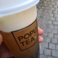 Pineapple & blueberry bubble tea at PopuTea in Breda