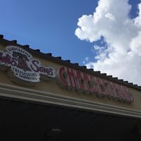 The sign at Eddis & Sons Cheesesteaks in Jacksonville