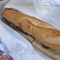 The huge cheezsteak at Eddis & Sons Cheesesteaks in Jacksonville