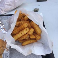 Fries with Old Bay at Eddis & Sons Cheesesteaks in Jacksonville