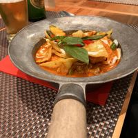 Red curry  at Giggling Squid in Salisbury