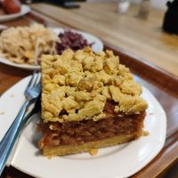 Apple cake - no sugar and yet so satisfying at Vega in Warsaw