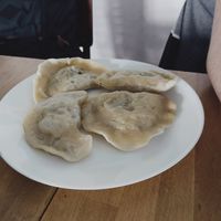 Pierogi konopne at Vega in Warsaw