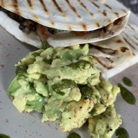 Burrito with pico de gallo, mushrooms and guacamole  at Aussie Coffee Ipanema in Rio De Janeiro