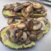 Avo toast wt mushroom  at Aussie Coffee Ipanema in Rio De Janeiro