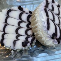 Lemon blueberry vegan cheesecake 🤤  at Lekker Eats in Myrtle Beach