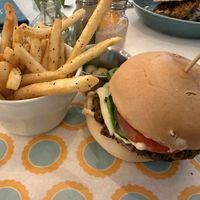 Mossel Bay Lentil burger at Lekker Eats in Myrtle Beach