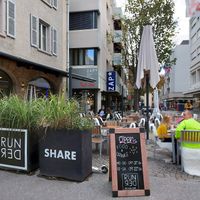 Outside at Runder Store in Visp