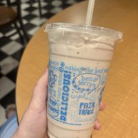 Non-dairy strawberry cheesecake shake   at Ben & Jerry's in Dayton