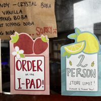 Blossom Juicy Bar - order/ pickup counter   at Blossom Juicy Bar in Dayton