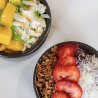 Bowls! With vegan options  at Sanopecado in Guadalajara