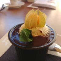 chocolate mousse at Peverelli in Bellinzona