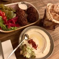 Falafel & Pita bread at Lebanese Please in Weybridge