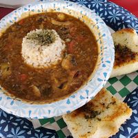 Vegan Okra Gumbo at Meals From The Heart Cafe in New Orleans