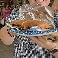 Beyond meat Po boy  at Meals From The Heart Cafe in New Orleans