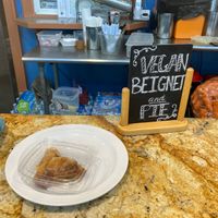 Peach pie!  It was yummy! at Meals From The Heart Cafe in New Orleans