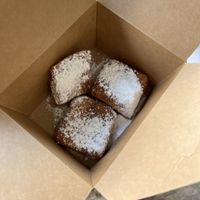 Vegan beignets   at Meals From The Heart Cafe in New Orleans