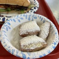 Vegan beignets   at Meals From The Heart Cafe in New Orleans