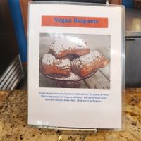 VEGAN BEIGNETS AVAILABLE at Meals From The Heart Cafe in New Orleans