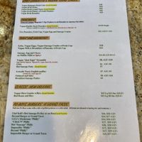 Vegan Menu!  at Meals From The Heart Cafe in New Orleans