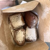 Vegan beignets  at Meals From The Heart Cafe in New Orleans
