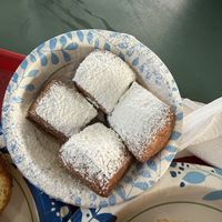 Vegan beignets   at Meals From The Heart Cafe in New Orleans