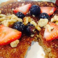 Vegan Blueberry Pancakes, 'Meals from the Heart Café' at Meals From The Heart Cafe in New Orleans