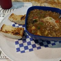 Vegan Gumbo. Not spicy but you can ask for hot sauce 😋 at Meals From The Heart Cafe in New Orleans